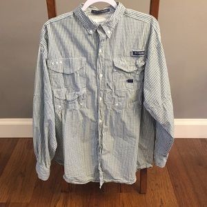 Columbia Gingham Fishing Shirt